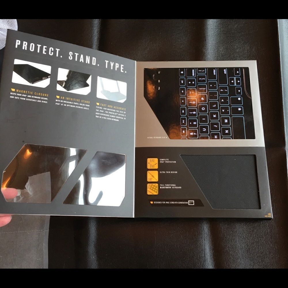 PROFOLIO WITH Backlit Keys for I PAD NWT - Picture 7 of 15